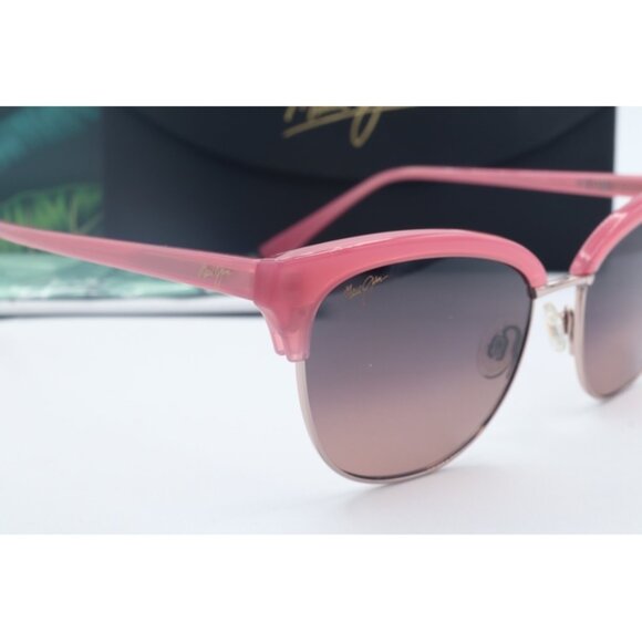 Maui Jim Lokelani MJ 825-09 Light Pink Cat Eye Sunglasses Maui Rose polarized Le